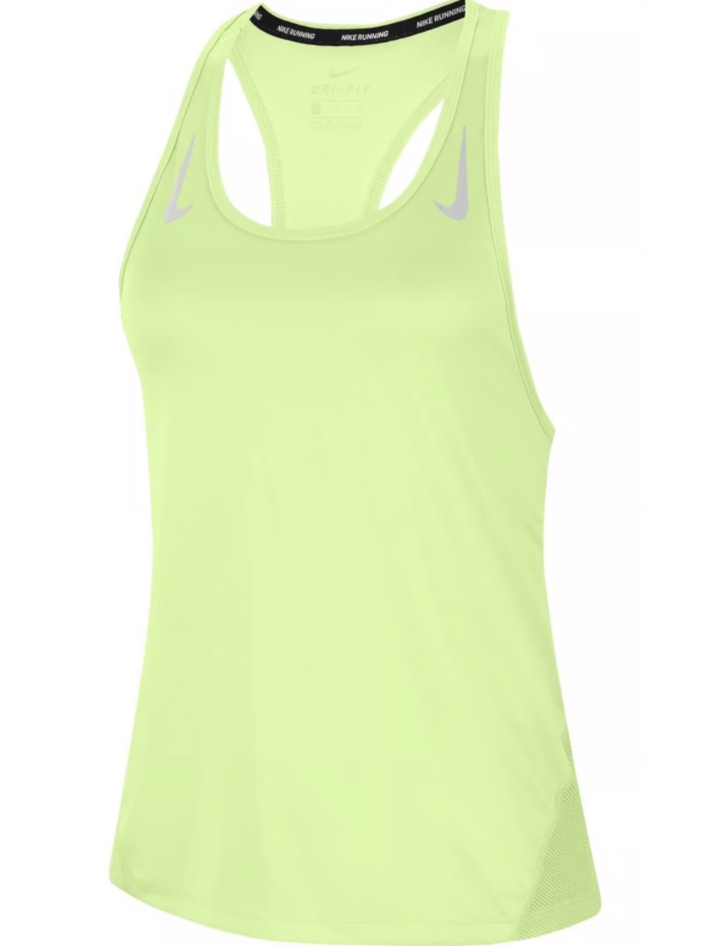 Nike Women’s Light Green Miler Singlet Racerback Tank Mesh Back Panel Sz Medium